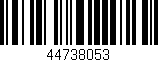 Código de barras (EAN, GTIN, SKU, ISBN): '44738053'