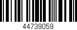 Código de barras (EAN, GTIN, SKU, ISBN): '44739059'