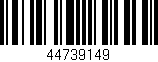 Código de barras (EAN, GTIN, SKU, ISBN): '44739149'