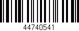 Código de barras (EAN, GTIN, SKU, ISBN): '44740541'