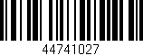 Código de barras (EAN, GTIN, SKU, ISBN): '44741027'