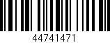 Código de barras (EAN, GTIN, SKU, ISBN): '44741471'