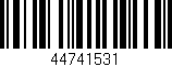 Código de barras (EAN, GTIN, SKU, ISBN): '44741531'
