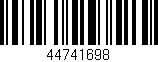 Código de barras (EAN, GTIN, SKU, ISBN): '44741698'