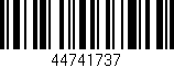 Código de barras (EAN, GTIN, SKU, ISBN): '44741737'