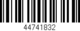 Código de barras (EAN, GTIN, SKU, ISBN): '44741832'