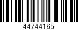 Código de barras (EAN, GTIN, SKU, ISBN): '44744165'