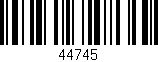 Código de barras (EAN, GTIN, SKU, ISBN): '44745'