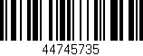 Código de barras (EAN, GTIN, SKU, ISBN): '44745735'