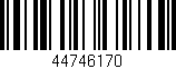 Código de barras (EAN, GTIN, SKU, ISBN): '44746170'