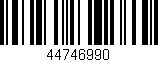 Código de barras (EAN, GTIN, SKU, ISBN): '44746990'