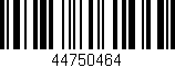Código de barras (EAN, GTIN, SKU, ISBN): '44750464'