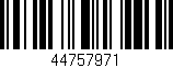 Código de barras (EAN, GTIN, SKU, ISBN): '44757971'
