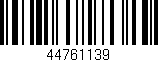 Código de barras (EAN, GTIN, SKU, ISBN): '44761139'