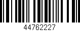 Código de barras (EAN, GTIN, SKU, ISBN): '44762227'