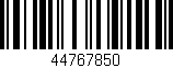 Código de barras (EAN, GTIN, SKU, ISBN): '44767850'
