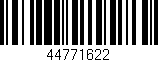 Código de barras (EAN, GTIN, SKU, ISBN): '44771622'