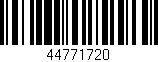Código de barras (EAN, GTIN, SKU, ISBN): '44771720'
