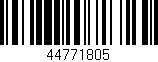 Código de barras (EAN, GTIN, SKU, ISBN): '44771805'