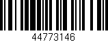 Código de barras (EAN, GTIN, SKU, ISBN): '44773146'