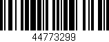 Código de barras (EAN, GTIN, SKU, ISBN): '44773299'
