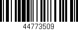 Código de barras (EAN, GTIN, SKU, ISBN): '44773509'