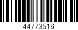 Código de barras (EAN, GTIN, SKU, ISBN): '44773516'