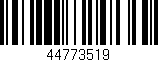 Código de barras (EAN, GTIN, SKU, ISBN): '44773519'