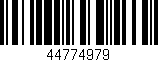 Código de barras (EAN, GTIN, SKU, ISBN): '44774979'