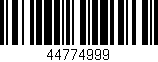 Código de barras (EAN, GTIN, SKU, ISBN): '44774999'