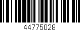 Código de barras (EAN, GTIN, SKU, ISBN): '44775028'