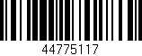 Código de barras (EAN, GTIN, SKU, ISBN): '44775117'