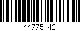 Código de barras (EAN, GTIN, SKU, ISBN): '44775142'
