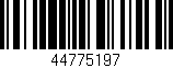 Código de barras (EAN, GTIN, SKU, ISBN): '44775197'