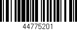 Código de barras (EAN, GTIN, SKU, ISBN): '44775201'
