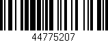 Código de barras (EAN, GTIN, SKU, ISBN): '44775207'