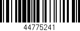 Código de barras (EAN, GTIN, SKU, ISBN): '44775241'