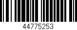 Código de barras (EAN, GTIN, SKU, ISBN): '44775253'