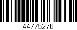 Código de barras (EAN, GTIN, SKU, ISBN): '44775276'