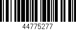 Código de barras (EAN, GTIN, SKU, ISBN): '44775277'