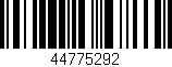 Código de barras (EAN, GTIN, SKU, ISBN): '44775292'
