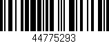 Código de barras (EAN, GTIN, SKU, ISBN): '44775293'