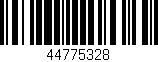 Código de barras (EAN, GTIN, SKU, ISBN): '44775328'