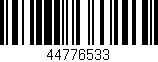 Código de barras (EAN, GTIN, SKU, ISBN): '44776533'