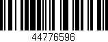 Código de barras (EAN, GTIN, SKU, ISBN): '44776596'