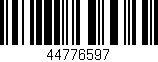 Código de barras (EAN, GTIN, SKU, ISBN): '44776597'