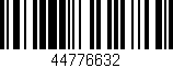 Código de barras (EAN, GTIN, SKU, ISBN): '44776632'