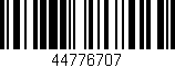 Código de barras (EAN, GTIN, SKU, ISBN): '44776707'
