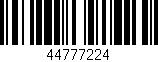 Código de barras (EAN, GTIN, SKU, ISBN): '44777224'