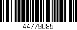 Código de barras (EAN, GTIN, SKU, ISBN): '44779085'